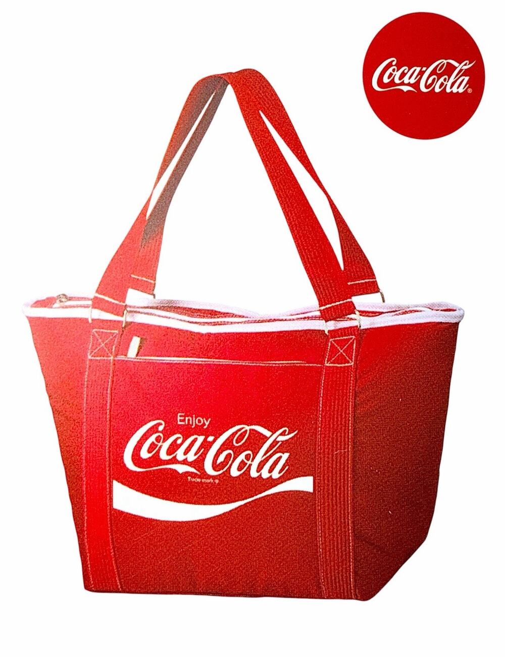 NWT Coca Cola Red Cooler Tote Bag 24 Can Insulated Soft Beach Picnic Insulated